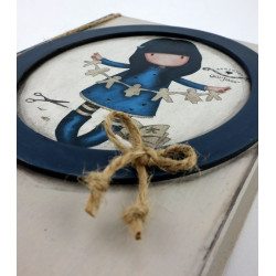 Drewniana książka dekoracyjna – vintage styl, schowek na drobiazgi