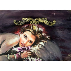 Artystyczna komoda z 4 szufladami – flamenco, zmysłowość i ornament