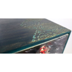 Artystyczna komoda z 4 szufladami – flamenco, zmysłowość i ornament