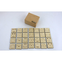 Drewniana gra memory dla dzieci – zwierzątka, 24 elementy zabawka