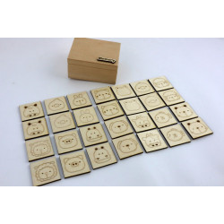 Drewniana gra memory dla dzieci – zwierzątka, 24 elementy zabawka