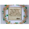 Ramka z kwiatami quilling podziękowanie dla Mamy Chrzestnej
