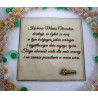 Ramka z kwiatami quilling podziękowanie dla Mamy Chrzestnej