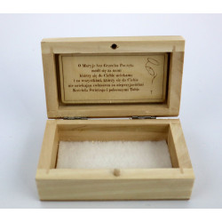 Mini pudełeczko komunijne z grawerem podziękowanie 10x6 cmx4cm
