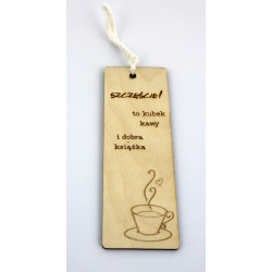 Drewniana zakładka do książki z grawerem rękodzieło personalizacja