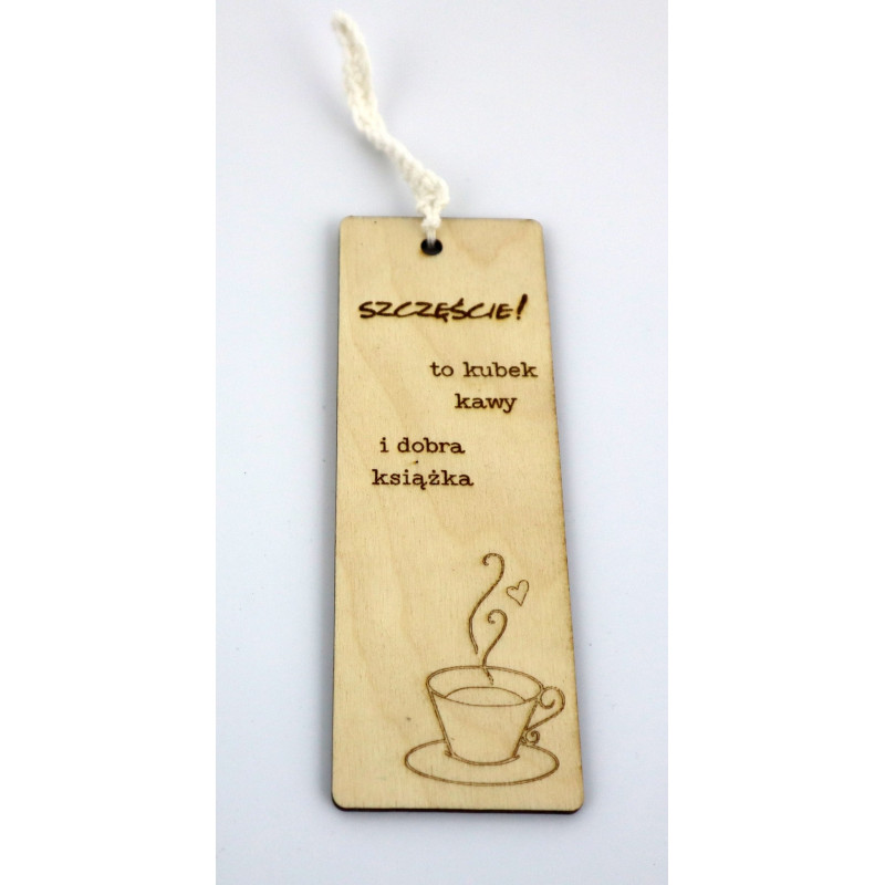Drewniana zakładka do książki z grawerem rękodzieło personalizacja