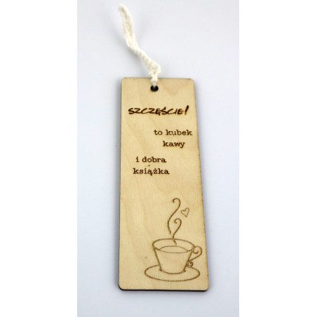 Drewniana zakładka do książki z grawerem rękodzieło personalizacja