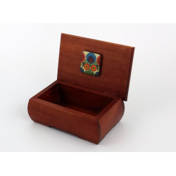 Drewniana szkatułka łowicka  folk Tradycja i Elegancja w Twoim Domu