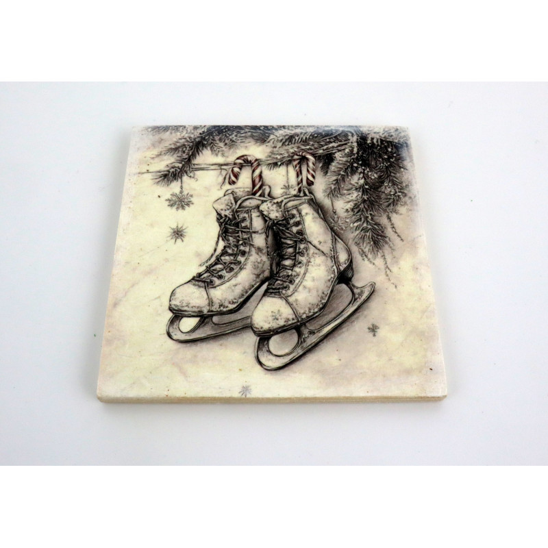 Świąteczna podkładka 9x9 cm pod kubek lub świeczkę różne wzory