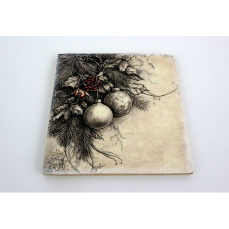 Świąteczna podkładka 9x9 cm pod kubek lub świeczkę różne wzory