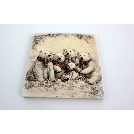 Świąteczna podkładka 9x9 cm pod kubek lub świeczkę różne wzory