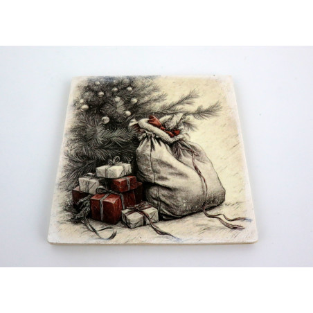 Świąteczna podkładka 9x9 cm pod kubek lub świeczkę różne wzory