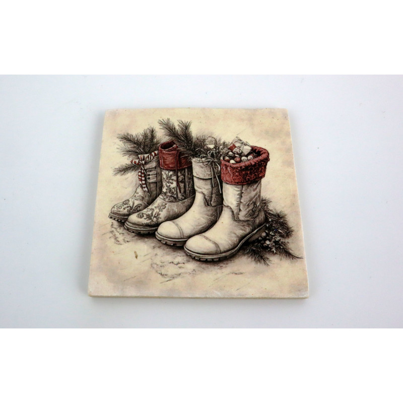 Świąteczna podkładka 9x9 cm pod kubek lub świeczkę różne wzory