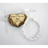 Podziękowania komunijne dla gości personalizowane magnes+różaniec