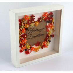 Ramka „Kochanym Dziadkom” – prezent handmade quilling