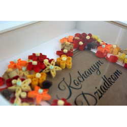 Ramka „Kochanym Dziadkom” – prezent handmade quilling
