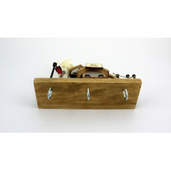 Premium domek na klucze z wazonikiem i azulejos – dekoracja ścienna