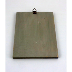 Obraz anioła na desce ze sklejki – ręcznie wykonana dekoracja