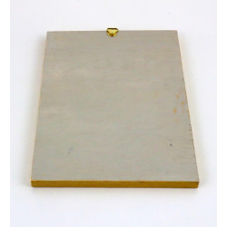 Obraz anioła z makami na desce – dekoracja ścienna handmade