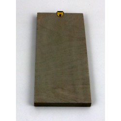 Obraz anioła w profilu na drewnie – wąska dekoracja handmade