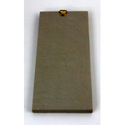 Obraz anioła z makami na drewnie 18x8 cm handmade