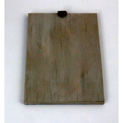 Obraz anioła z sercem na desce – dekoracja ścienna handmade