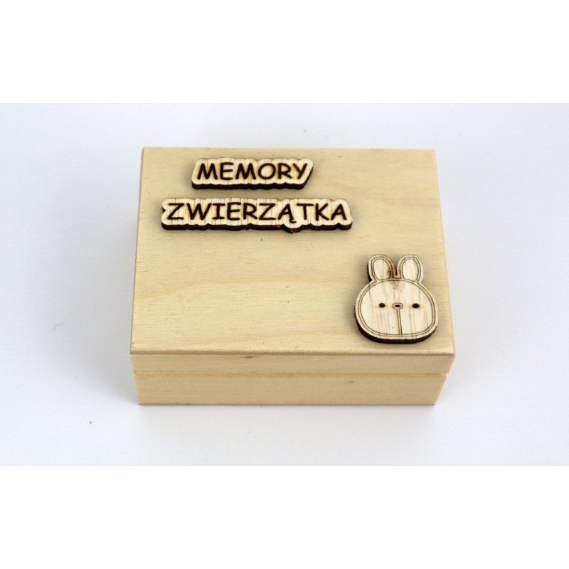 Gra memory ze zwierzątkami w drewnianym pudełku a'la Montessori