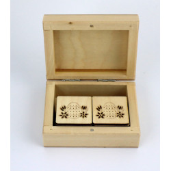 Gra memory Wielkanoc w drewnianym pudełku a'la Montessori