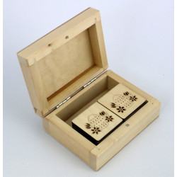 Gra memory Wielkanoc w drewnianym pudełku a'la Montessori