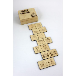 Gra memory Wielkanoc w drewnianym pudełku a'la Montessori