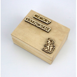 Gra memory krakowskie w drewnianym pudełku Montessori  Meta opis