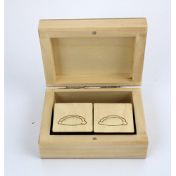 Gra memory krakowskie w drewnianym pudełku Montessori  Meta opis