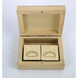 Gra memory krakowskie w drewnianym pudełku Montessori  Meta opis