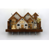 Wieszak na klucze premium Home Sweet Home 30 cm boho 5 haczyków