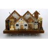 Wieszak na klucze premium Home Sweet Home 30 cm boho 5 haczyków