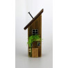 Drewniany domek dekoracyjny premium ze spadzistym dachem 13,5 cm