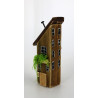 Drewniany domek dekoracyjny premium ze spadzistym dachem 13,5 cm