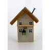 Drewniany domek dekoracyjny premium PUB z latarenką 10 cm