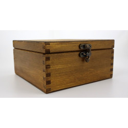 Herbaciarka drewniana Premium 4 przegródki z latarnią morską – 16 cm