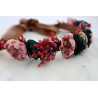 Opaska kwiatowa dla niemowlęcia handmade | Krakowska Drewutnia