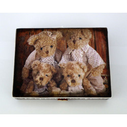 Misie - drewniana skrzyneczka