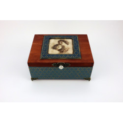 Skrzynka, szkatułka ze zdjęciem mamy i córki