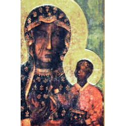 Obraz, ikona na desce. Matka Boska Częstochowska