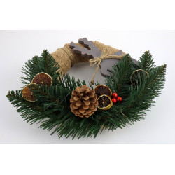 Świąteczna dekoracja na drzwi lub ścianę - Krakowska Drewutnia