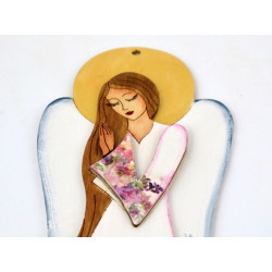 Drewniany jasny mały Anioł