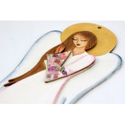 Drewniany jasny mały Anioł