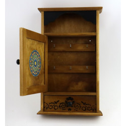 Szafka na klucze - Folklor! Drewno, zdobienia, haczyki. Zamów!