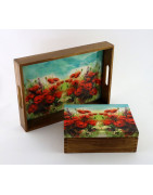 Maki, kwiaty produkty folk rękodzieło