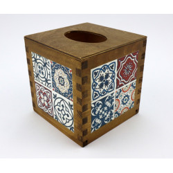 Drewniane pudełko na chusteczki